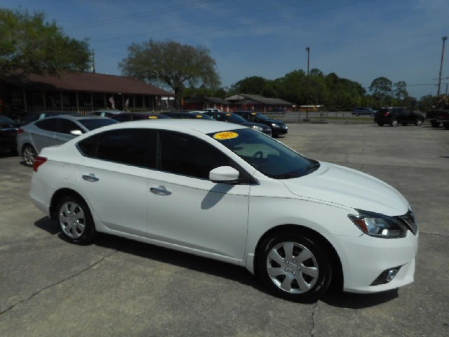 2017 WHITE NISSAN SENTRA SR; S; SL; SV (3N1AB7AP0HY) , located at 10405 Abercorn Street, Savannah, GA, 31419, (912) 921-8965, 31.988262, -81.131760 - Photo#2